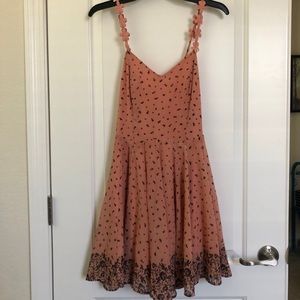 2bella peach and black boutique dress